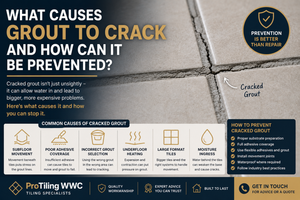 what causes grout to crack