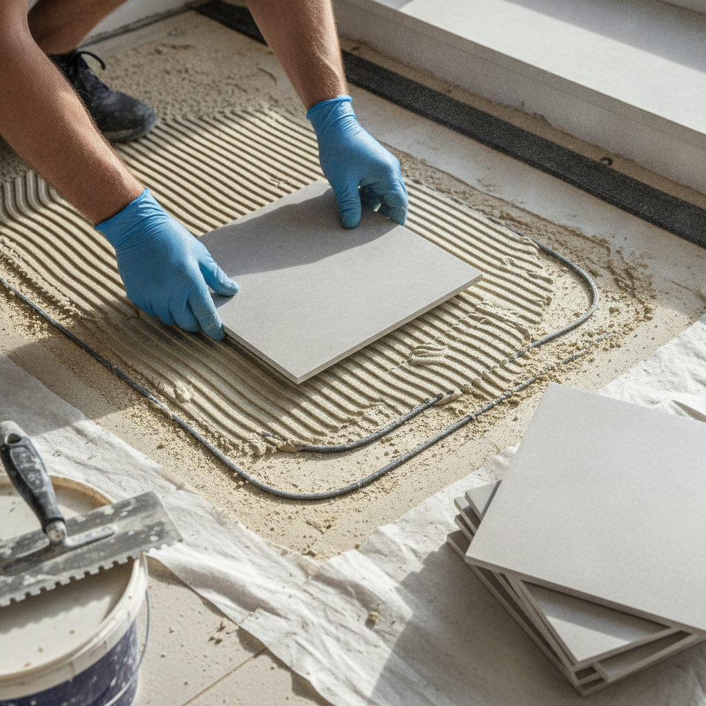ceramic tiles underfloor heating, Pro Tiling Wales And West Country