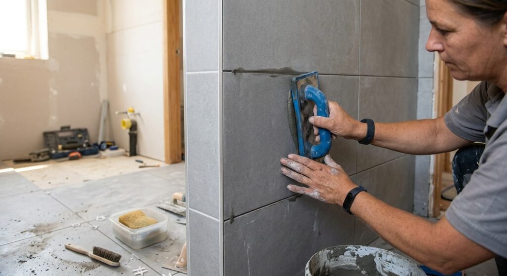 Bathroom tiling in Dartmouth for wet rooms and family bathrooms, Pro Tiling Wales And West Country